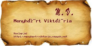 Menyhért Viktória névjegykártya